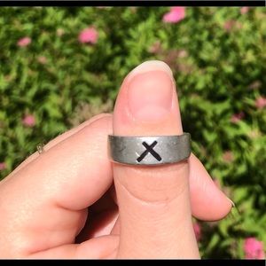 Silver X ring
